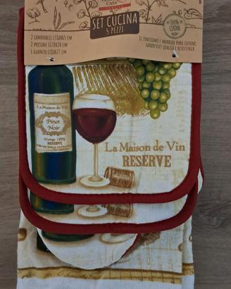 Set Cucina Vesti Casa 5 Pezzi