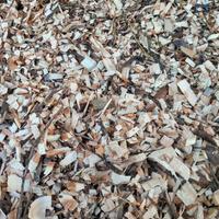 triturato di conifere per pacciamatura 
