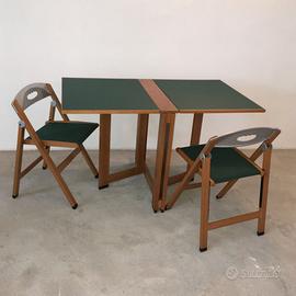 tavolo richiudibile con sedie pieghevoli - Arredamento e