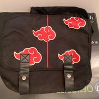 Borsa tracolla Naruto Akatsuki nera nuova