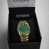 Citizen Automatic Oro Quadrante Verde