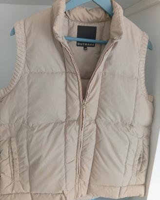Outrage,gilet beige imbottito donna