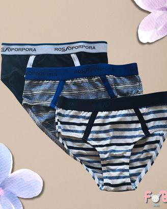 2 confezioni da 3 slip bambino Rossoporpora