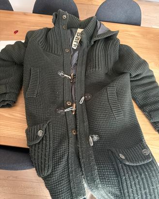 Bark giaccone uomo verde khaki usato