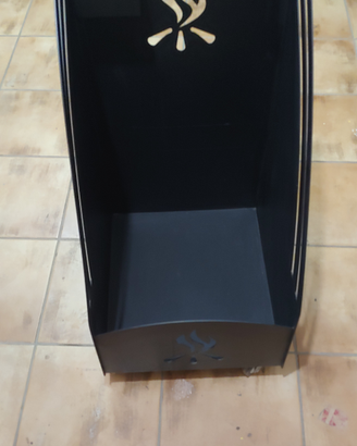 Carrello portalegna portapellet ferro
