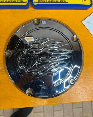 Cover frizione cromata harley davidson