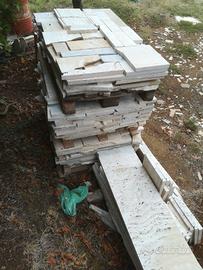 pavimentazione in pietra travertino