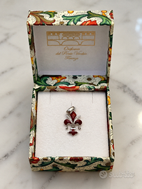 Ciondolo Giglio Firenze Argento 925