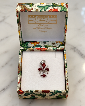 Ciondolo Giglio Firenze Argento 925