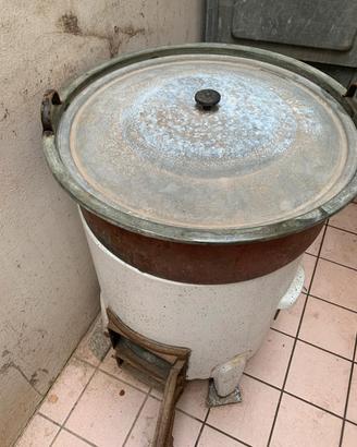 Caldaia a legna ARNOLD con pentola rame 200L -anni
