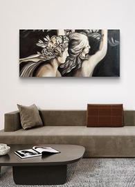 Quadro dipinto Apollo e Dafne 