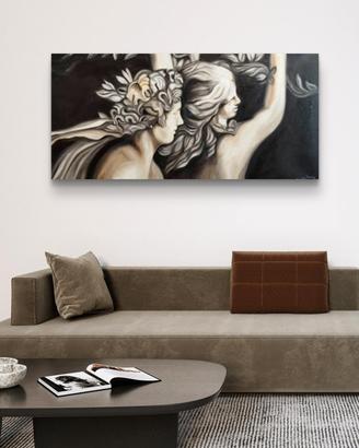 Quadro dipinto Apollo e Dafne 
