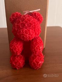 Candela profumata orso rose