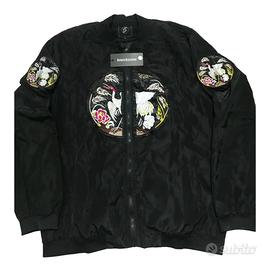 Giacca Bomber Anarchystate Nera con ricami