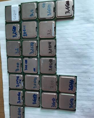 22 Processori CPU socket 775 da 2,8 Ghz a 3,4Ghz