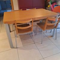 Tavolo allungabile e sedie marca Lacasacontinua