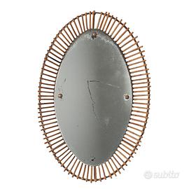 Specchio in Bambù - Anni 50-60