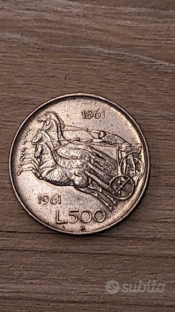 Moneta 500 Lire Argento Caravelle 1959 Collezionismo In vendita
