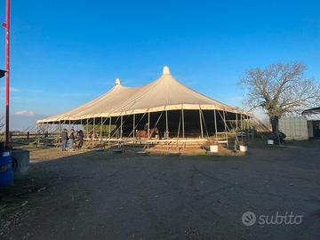 Tensostruttura per tondino cavalli 20x30