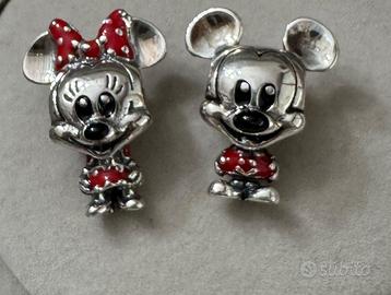 2 Charm Pandora Disney Minnie e Mickey Mouse
