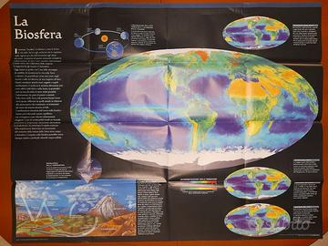 Mappa della Biosfera. 100 cm x 77  cm. National Ge