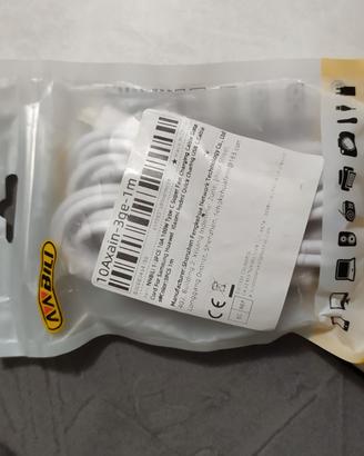 Set 2 cavetti USB A x USB C da 1mt
 10A 100W