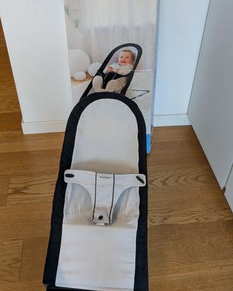 Sdraietta Baby Björn Balance, Nero/Argento