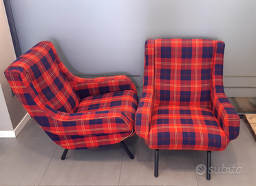 Coppia Poltrone vintage modernariato anni 50-60