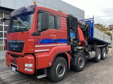 Man 35.480 8x4 Ribaltabile e Gru 35 metri 310qli