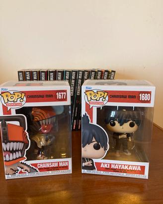 FunkoPop Chainsaw Man e Aki Hayakawa