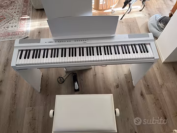 Pianoforte digitale Yamaha P-125 bianco