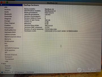 Mac OS Hight Sierra Mac Book Air