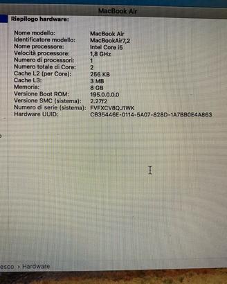 Mac OS Hight Sierra Mac Book Air