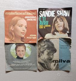 45 giri Milva, Cinquetti, Sandie Shaw, John Foster