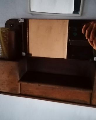 Portaspazzole con specchio vintage