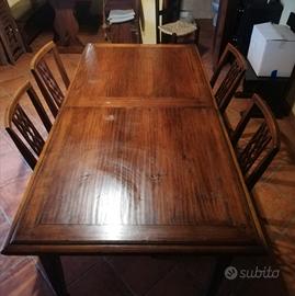 Tavolo in legno 4 sedie