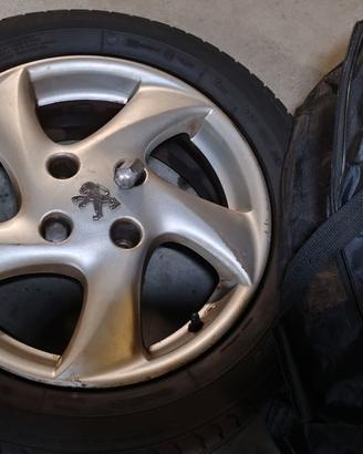 4 ruote cerchi cerchioni in lega Peugeot 206