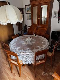 Set arredamento antico XIX secolo – Tavolo rotondo