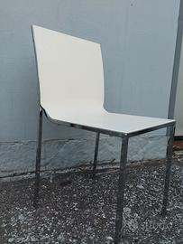 sedie PVC bianca 