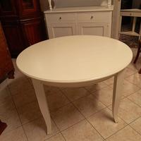 Tavolo rotondo allungabile bianco