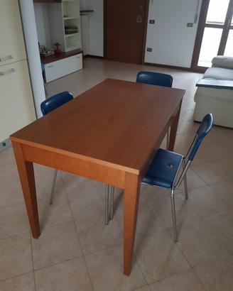 Tavolo in legno allungabike cm 120x70