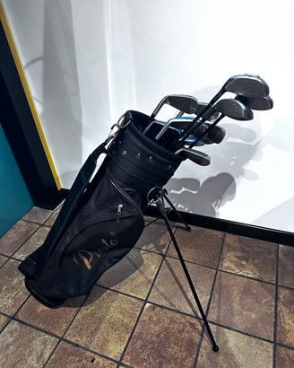 Set completo Ferri + legni con sacca Golf