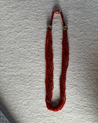 Collana corallo 10 fili