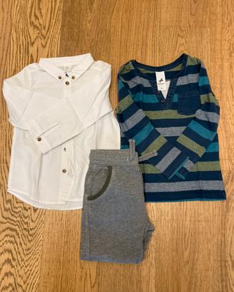 Camicia Maglia Pantaloni bambino 2-4 anni
