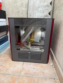 Camino stufa bioetanolo ruby mini acciaio bordeaux
