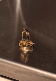 Orecchini a gildina tonda in oro 750