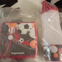 Tupperware set calciatori fiaschetta e porta-meren