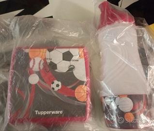 Tupperware set calciatori fiaschetta e porta-meren