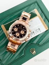 Rolex Daytona 116505 Oro Rosa, Full set,Si Permute