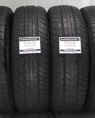 4 PNEUMATICI USATI 175/65R15 84H FAST RESPONSE DUN